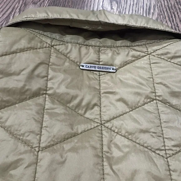 Carve Designs Woman’s Quilted Khaki Jacket - Picture 2 of 7